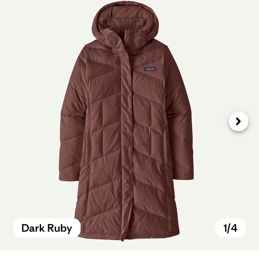 Patagonia Women’s Brown Hooded Down With It Parka